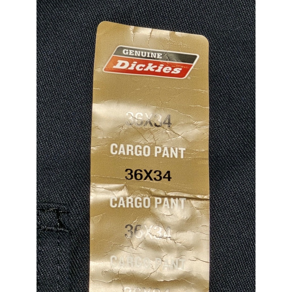 Dickies 36x34 Mens Navy Blue Flex Relaxed Fit Cargo Pants Workwear - Picture 2 of 8